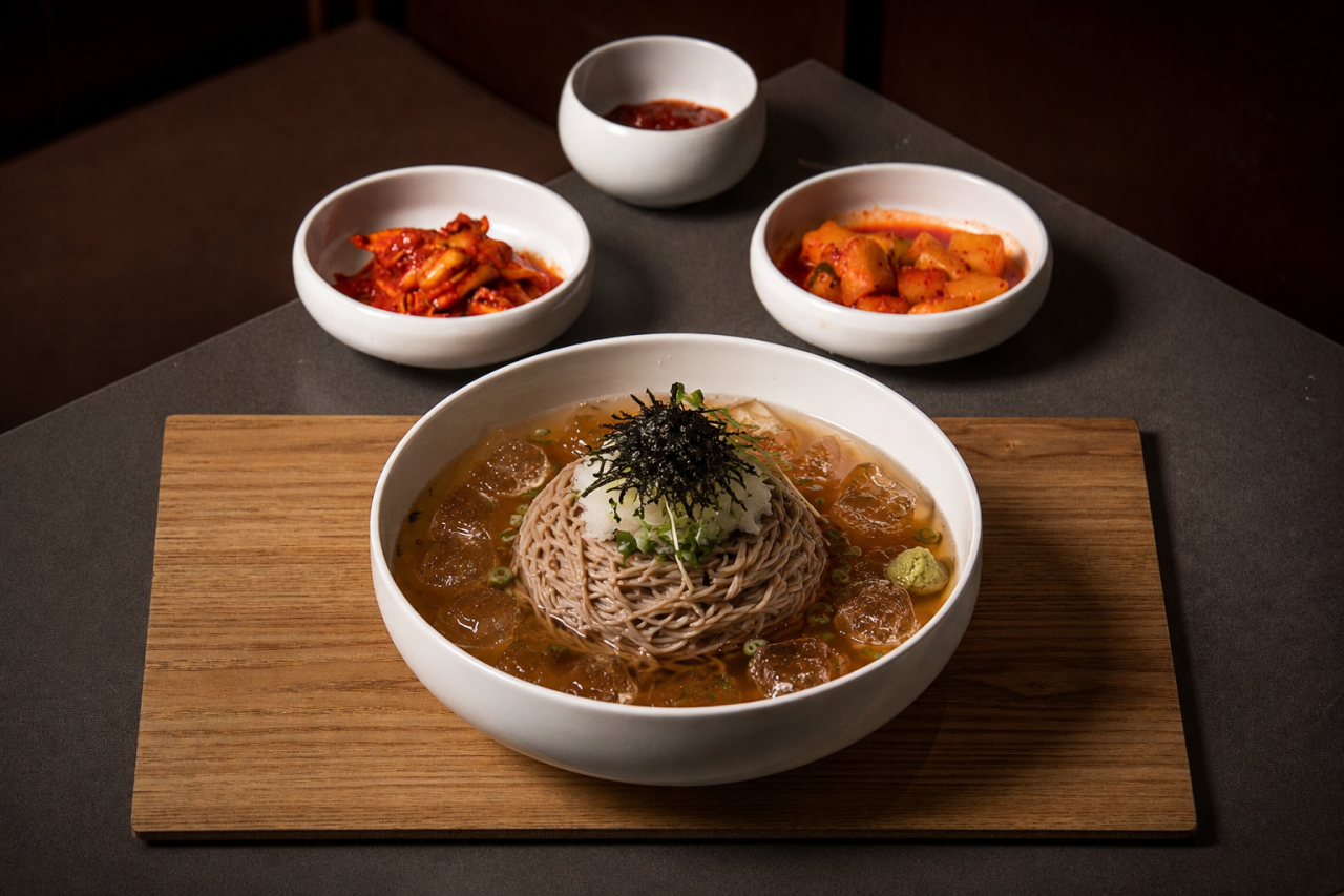 수제 냉모밀 국수